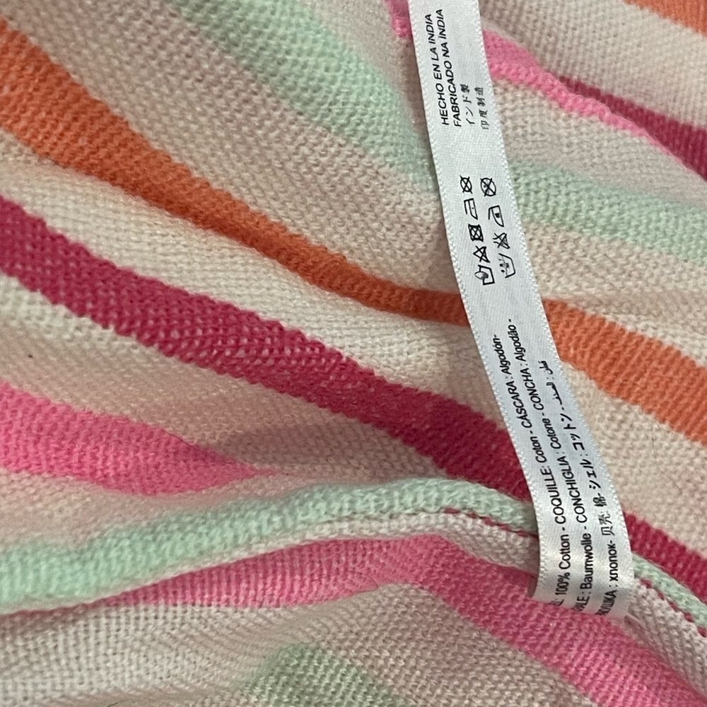 guc we the free Striped Pink and Orange multicolor Women's tote Bag - Picture 9 of 9